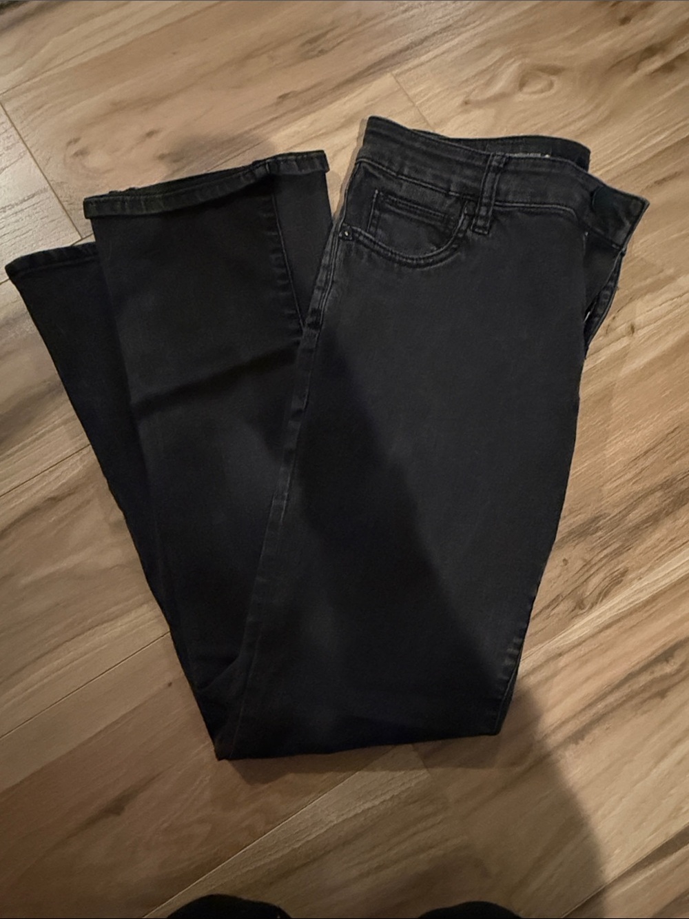 Women's Black baby bootcut with Stretch Comfort